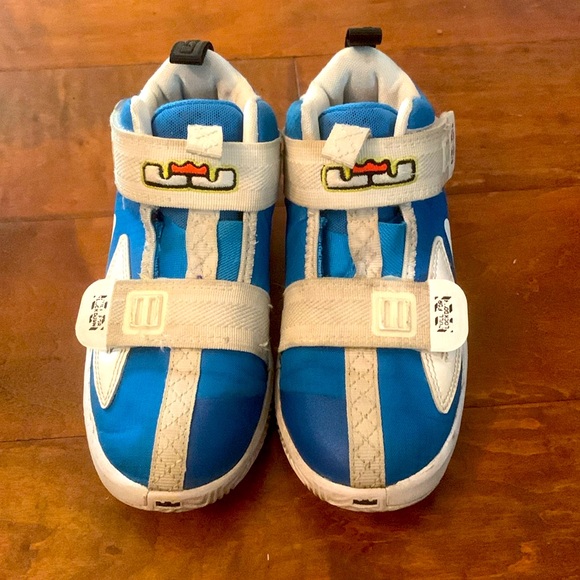 Nike LeBron James Soldier 13 XIII SFG Shoe Blue Crimson Size 12C - Picture 1 of 8